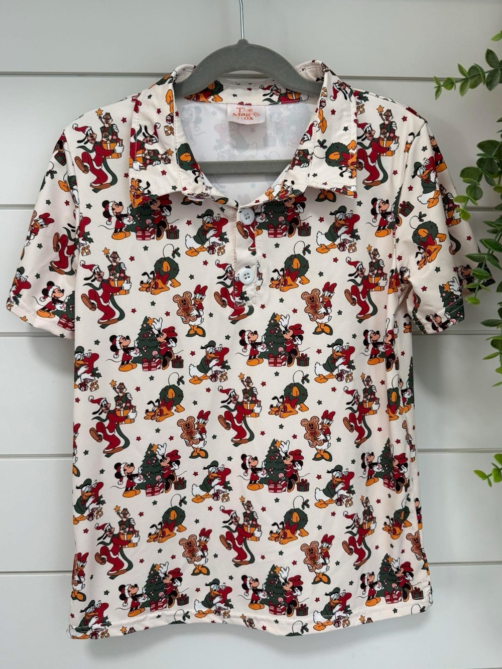 Shop The Magic Box Kids Holiday athletic Polo Tee Very Merry Christmas Party